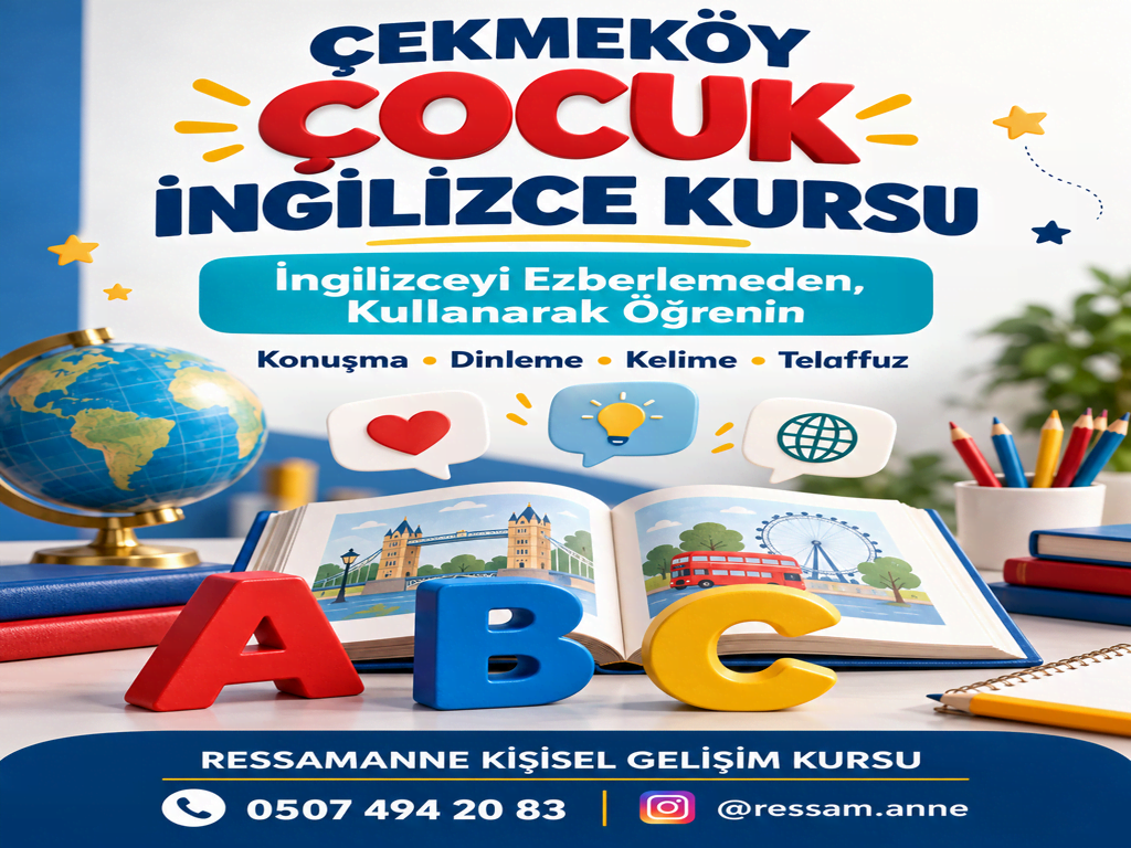 Çocuklar İçin İngilizce Kursu Çekmeköy