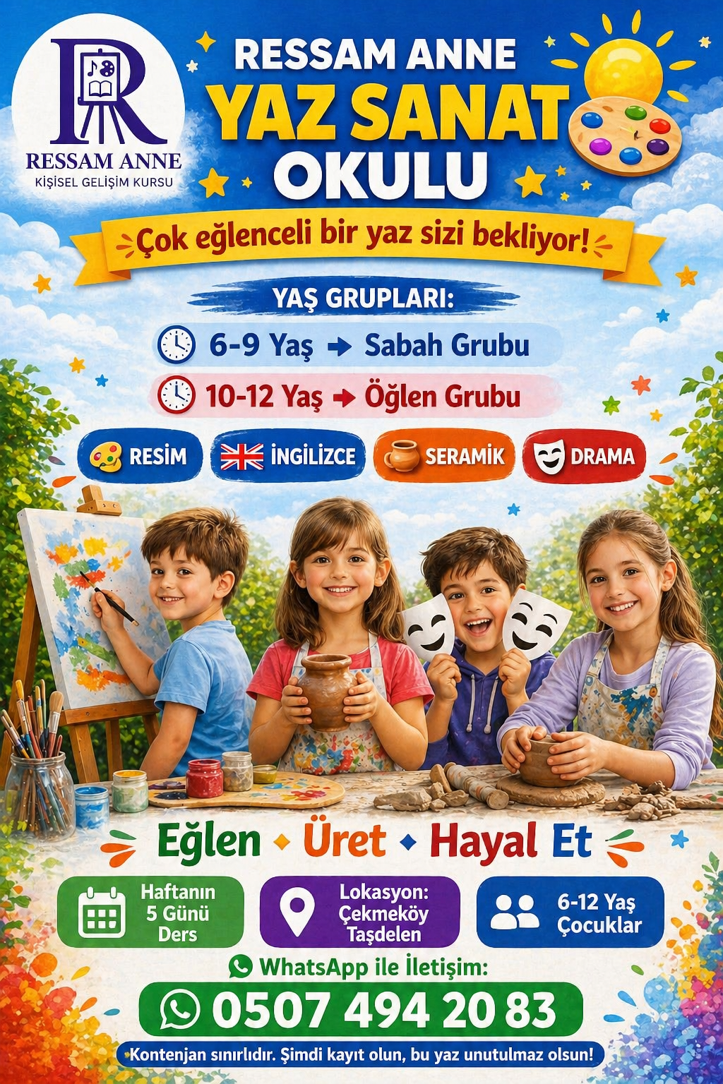 Çekmeköy Yaz Okulu Kayıtları için Tıklayın.
